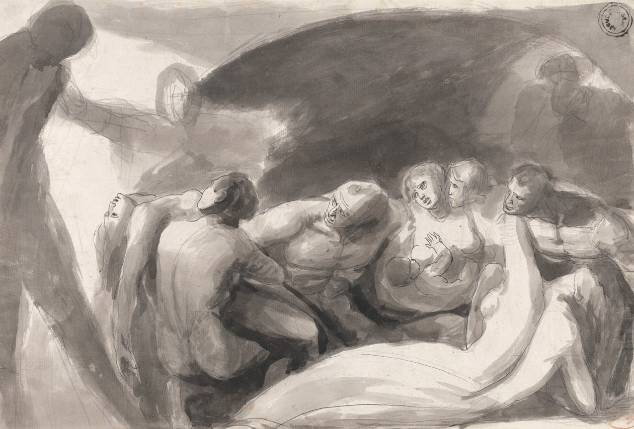 Howard op bezoek in de gevangenis door George Romney