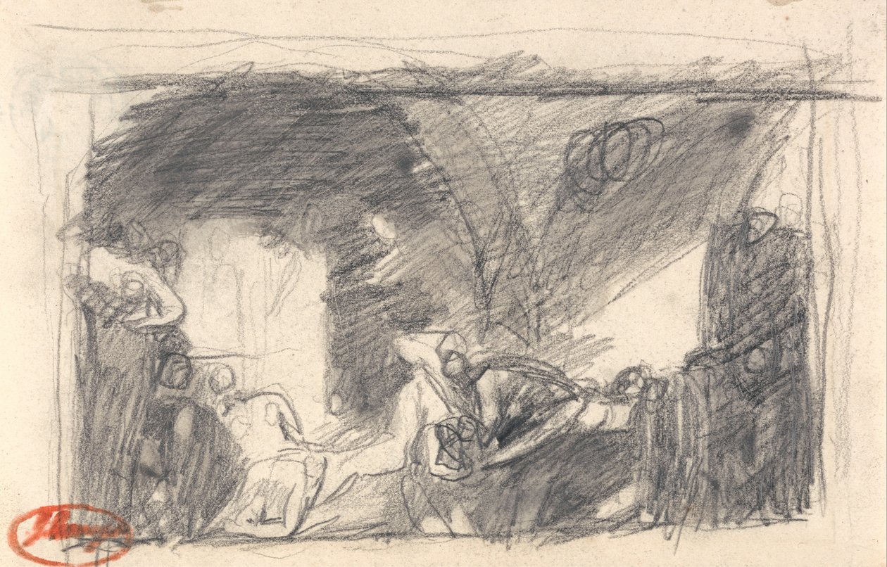 Howard op bezoek in de gevangenis door George Romney