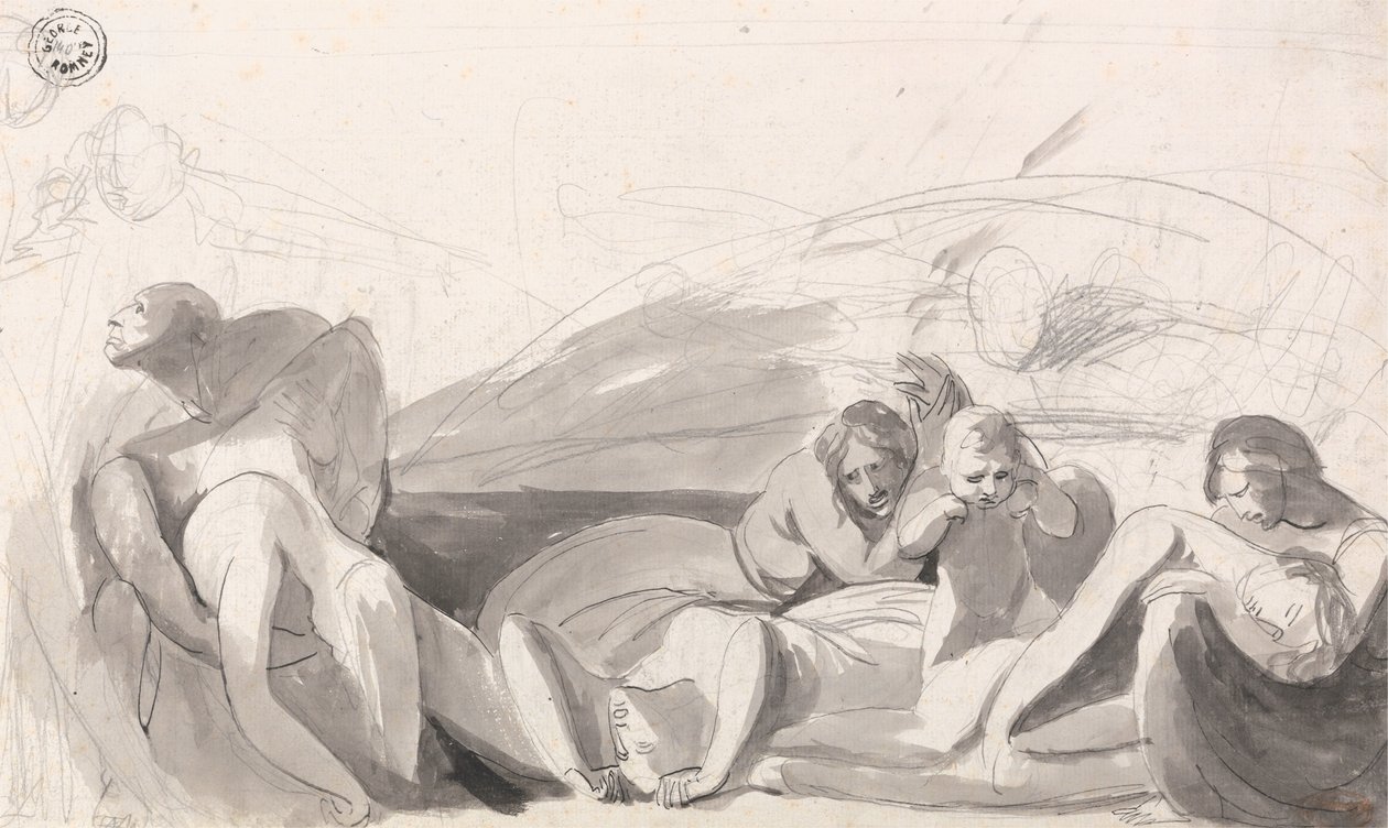 Howard bezoekt een gevangenis door George Romney
