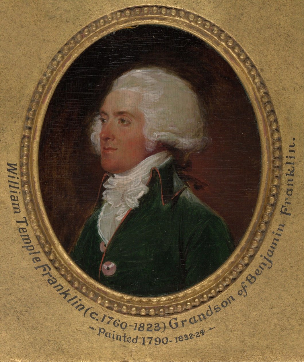 John Flaxman: het modelleren van het borstbeeld van William Hayley door George Romney