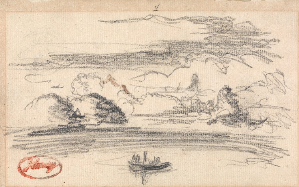 Landschap door George Romney
