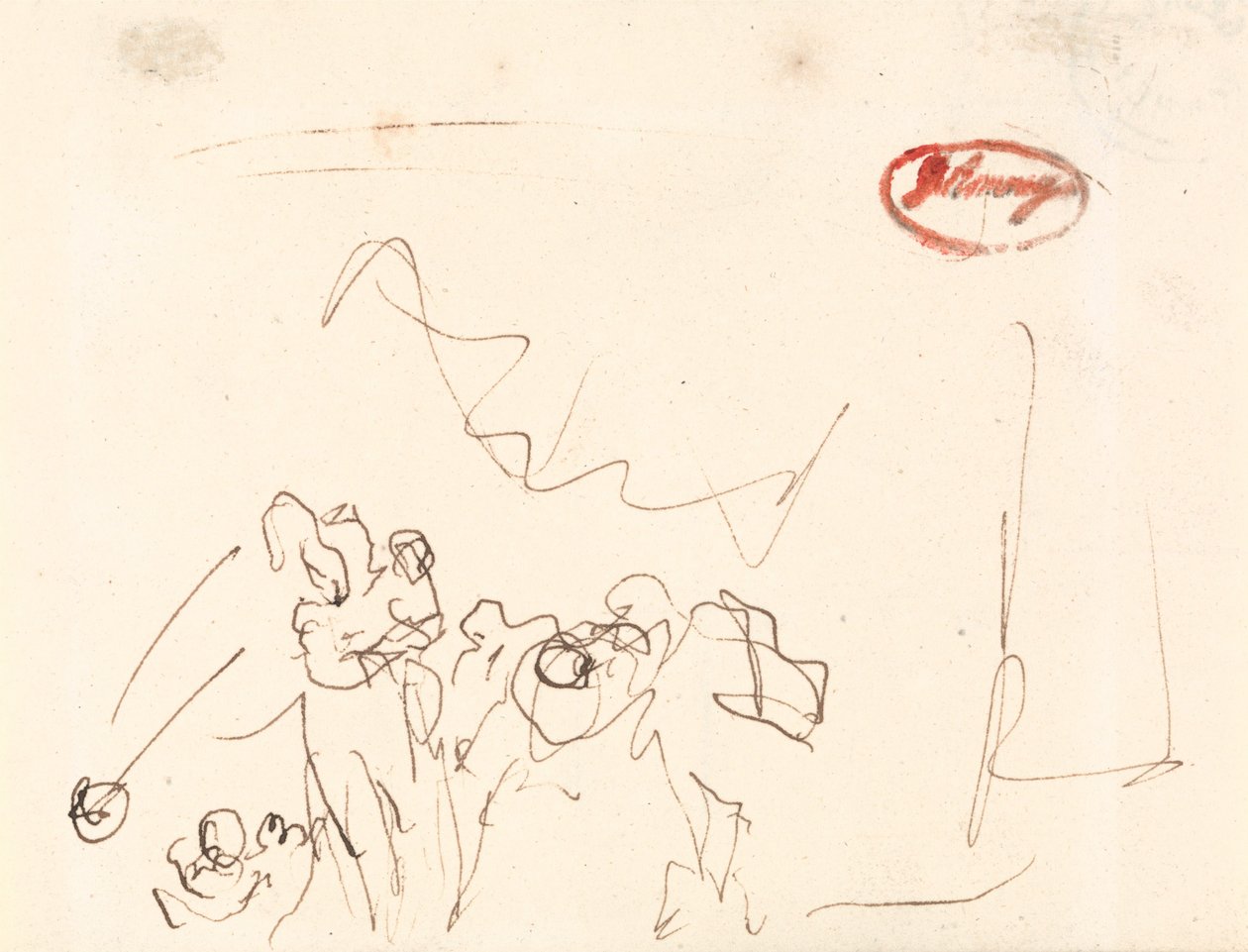 Vrij geschetste figuren door George Romney
