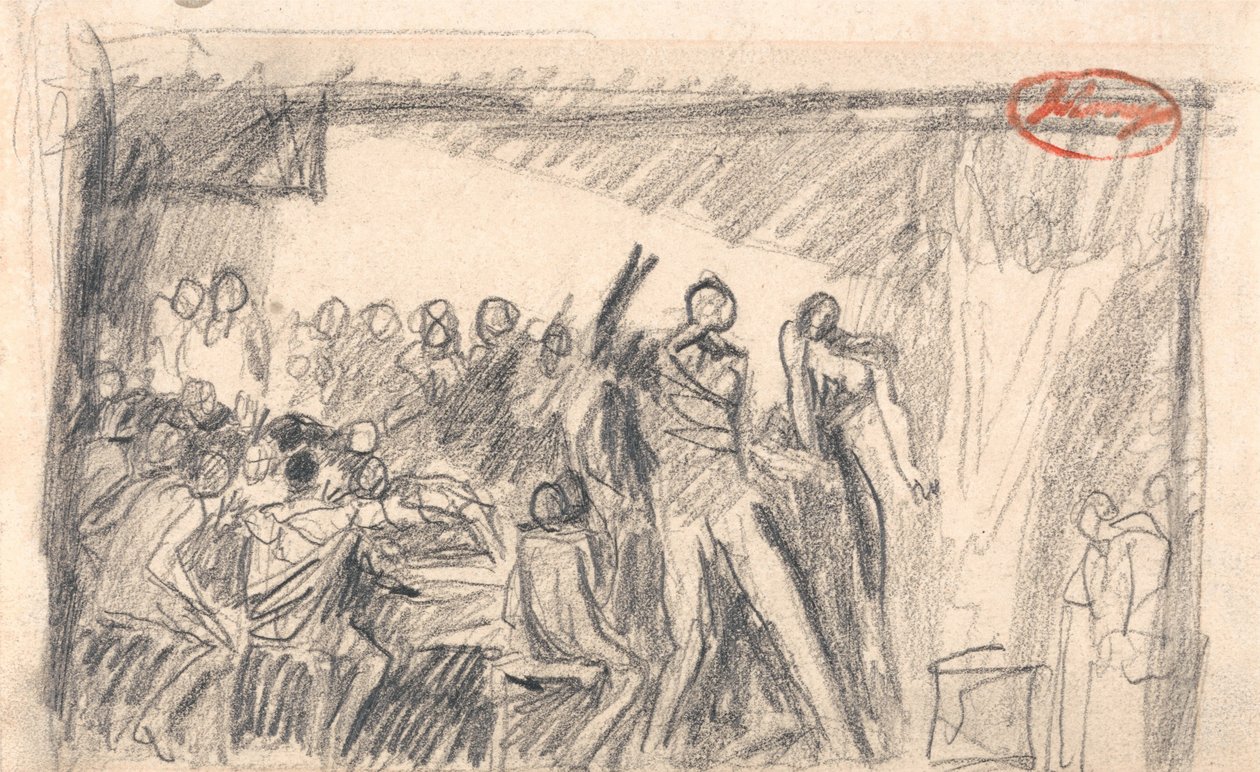 Macbeth: De banketscène door George Romney