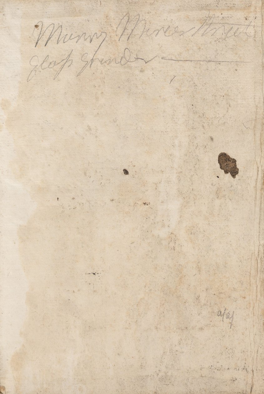Aantekeningen bij het manuscript door George Romney