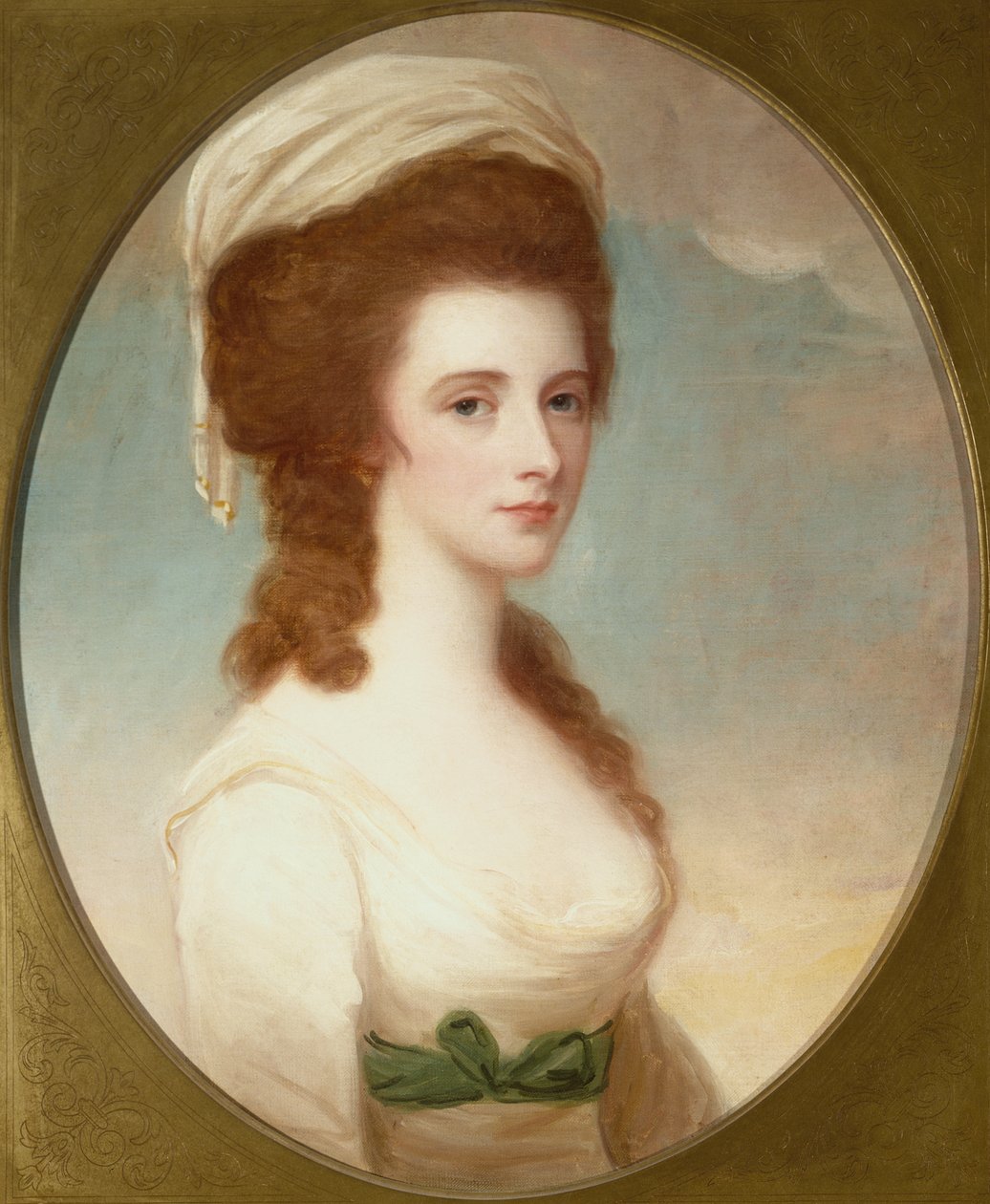 Portret van juffrouw Mariah Copley door George Romney