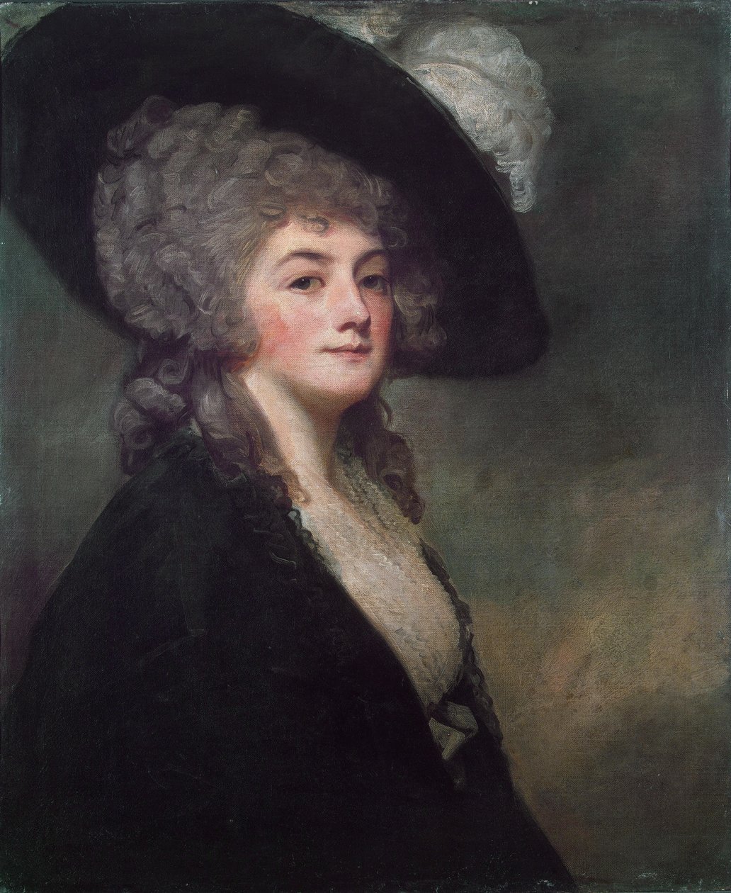 Portret van mevrouw Harrit Greer door George Romney