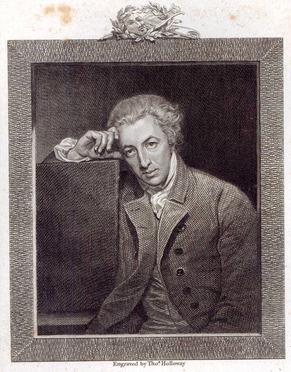 Portret van William Hayley door George Romney