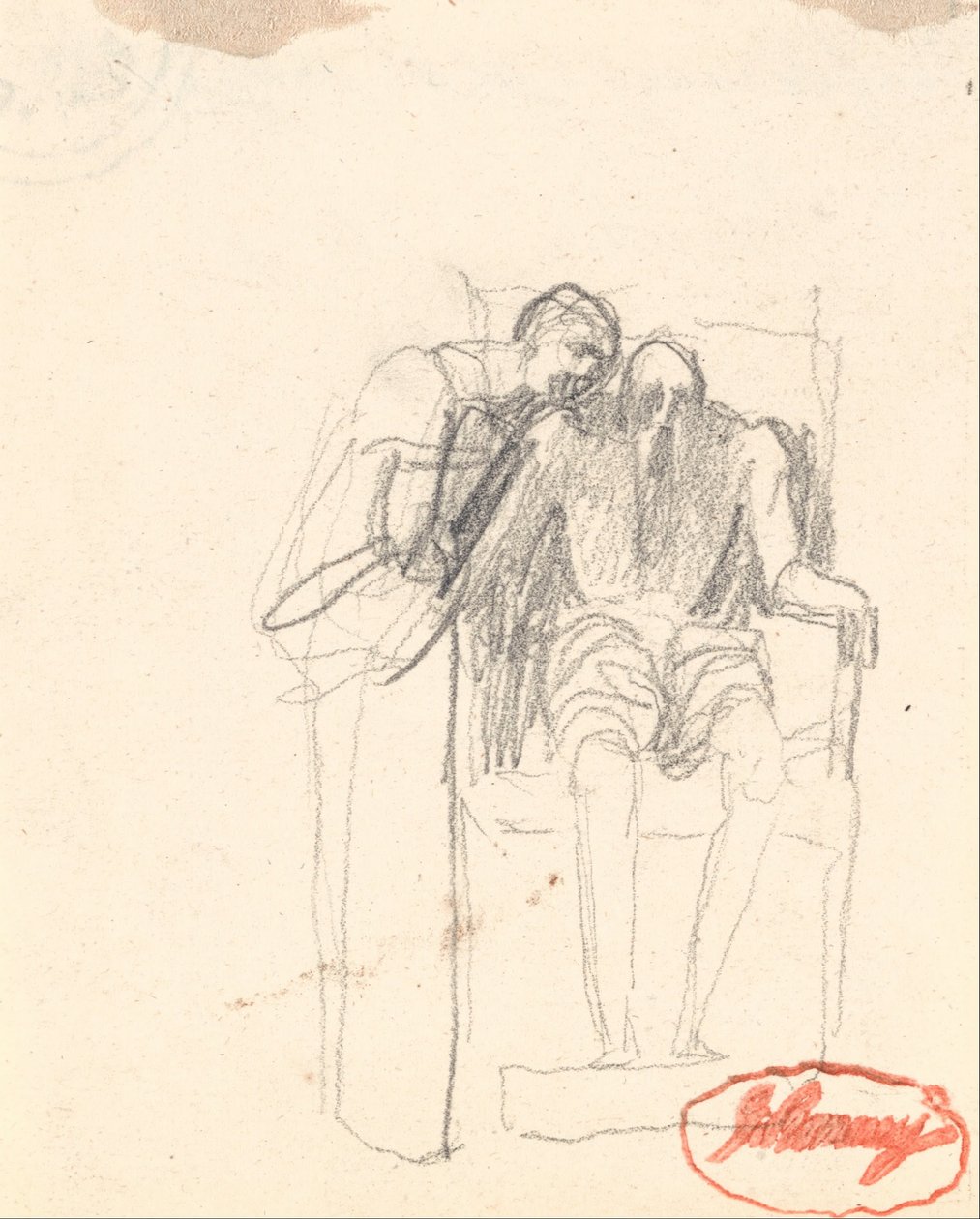 Mogelijk twee figuren uit "Ouderdom door George Romney