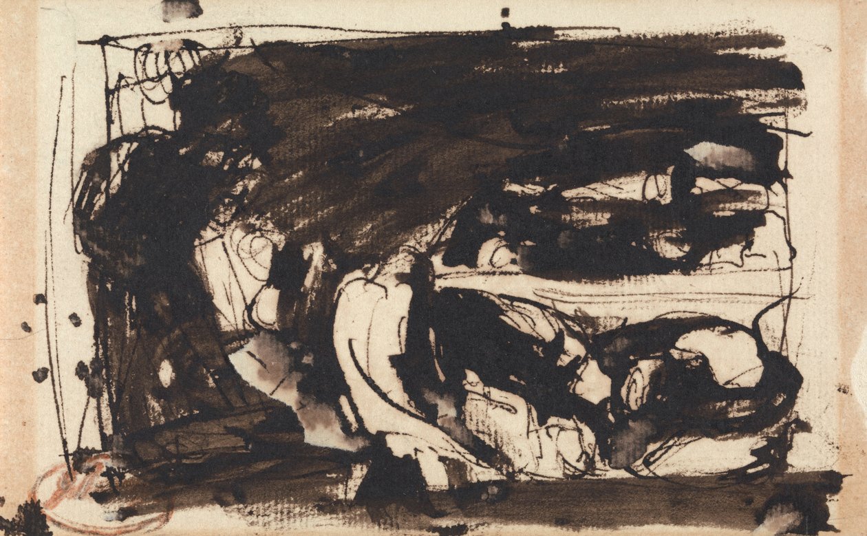Gevangenisscène door George Romney