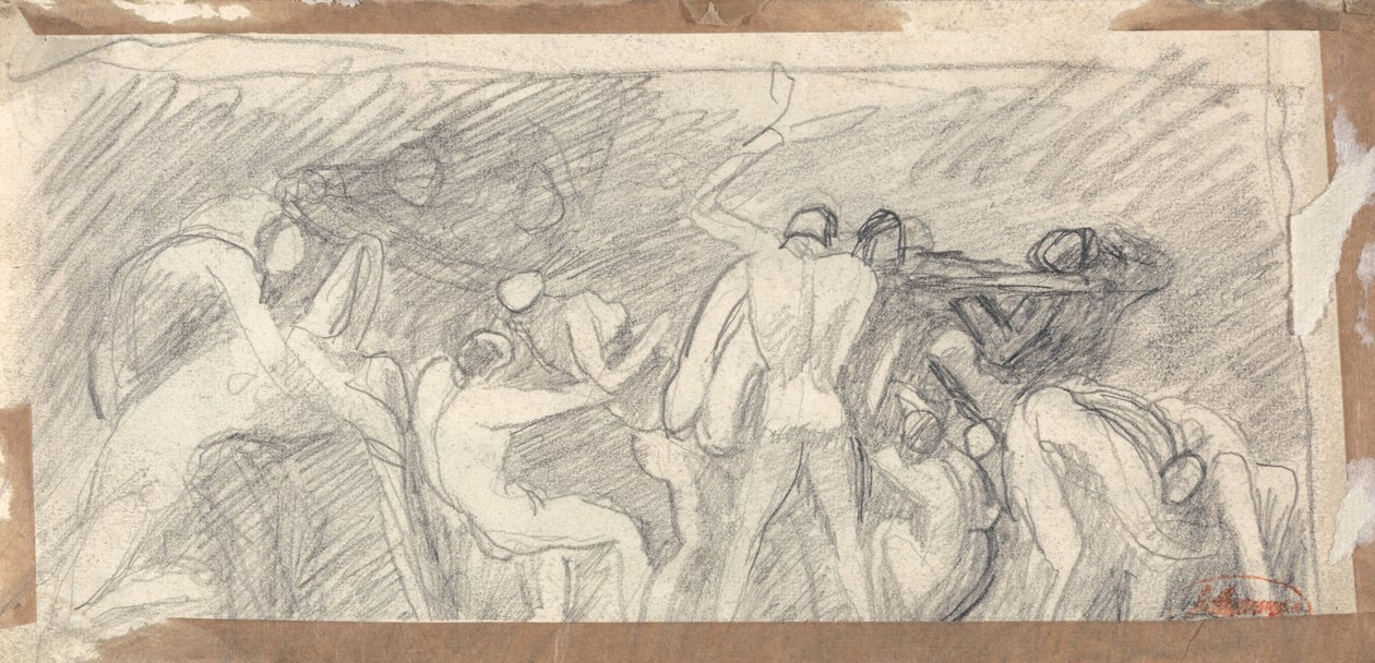 Satan als voorzitter van de hel door George Romney