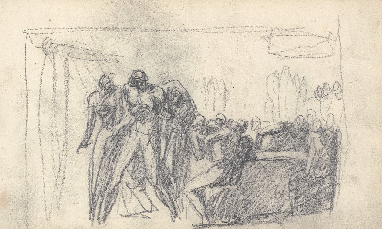 Schetsboektekening door George Romney