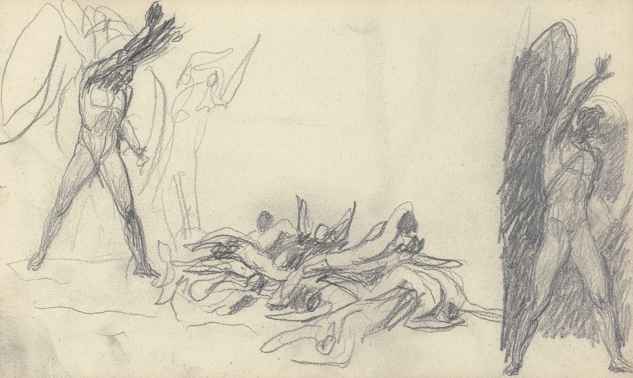 Schetsboektekening door George Romney