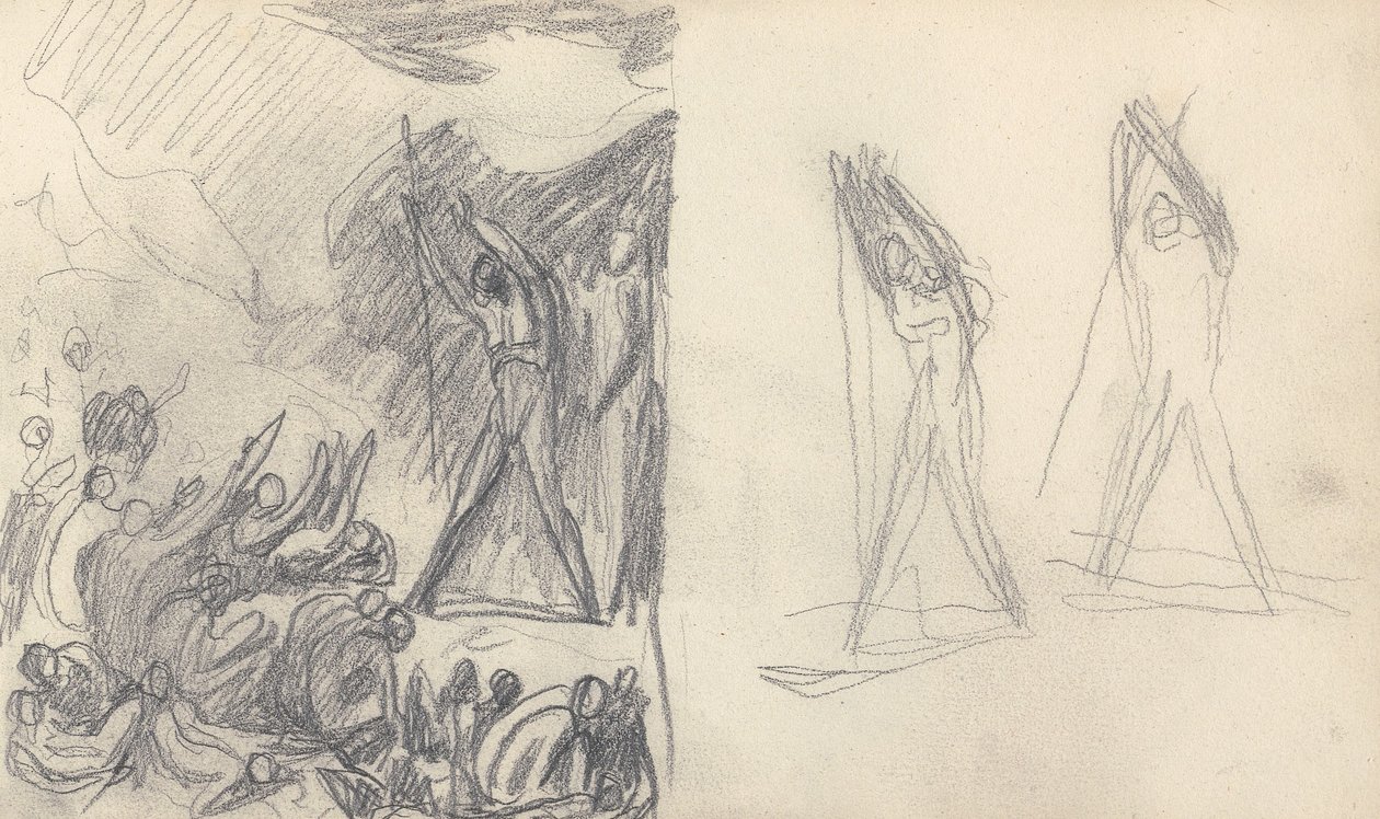 Schetsboektekening door George Romney