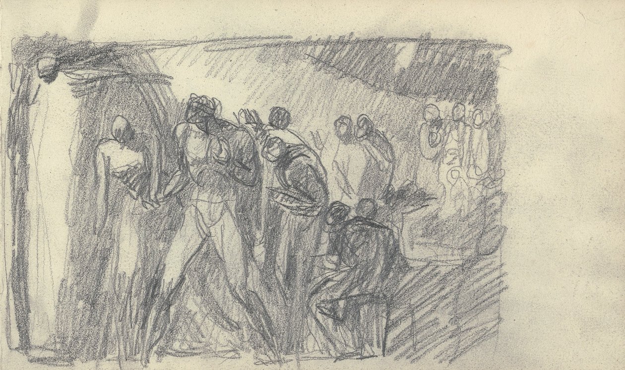 Schetsboektekening door George Romney