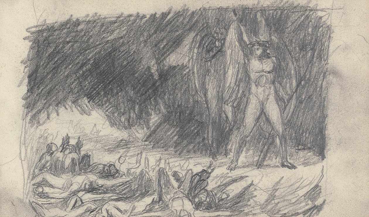 Schetsboektekening door George Romney