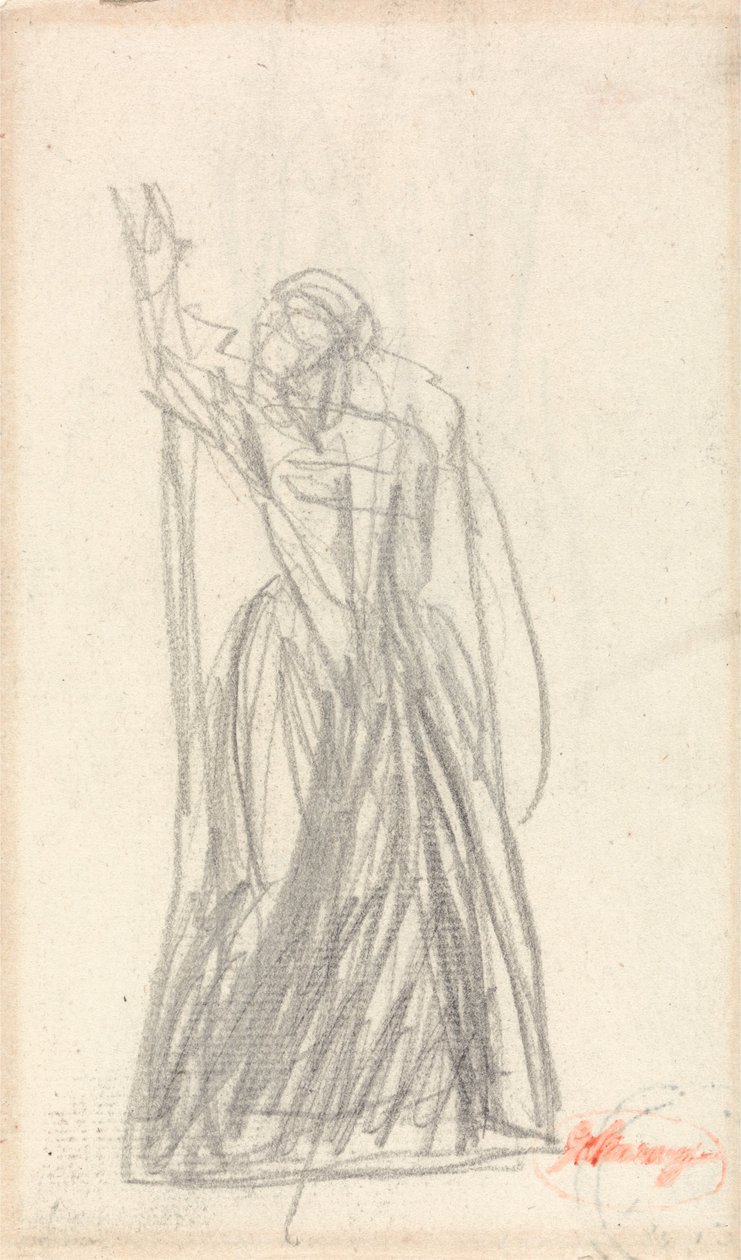 Staande figuur, waarschijnlijk voor Lady Macbeth door George Romney