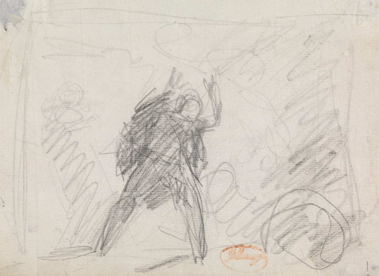 Studie van een Staand Figuur door George Romney
