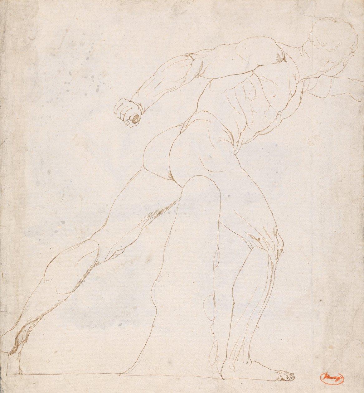 Onderzoek naar de Borghese-gladiator door George Romney