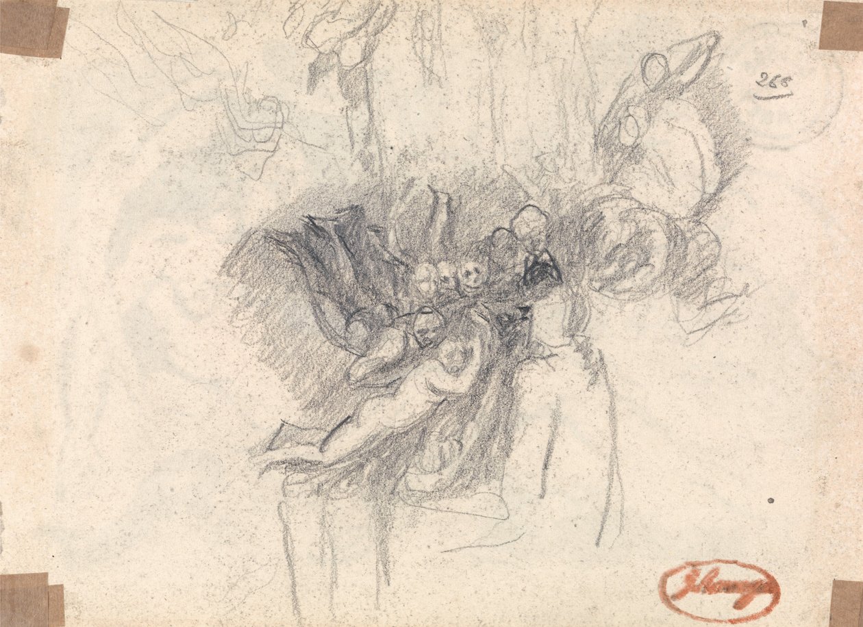 De verzoeking van Christus door George Romney