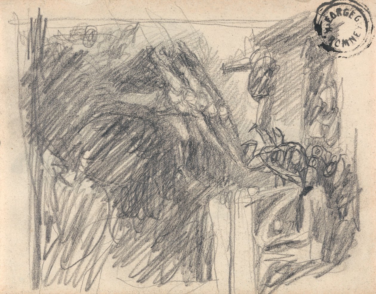 De verzoeking van Christus door George Romney
