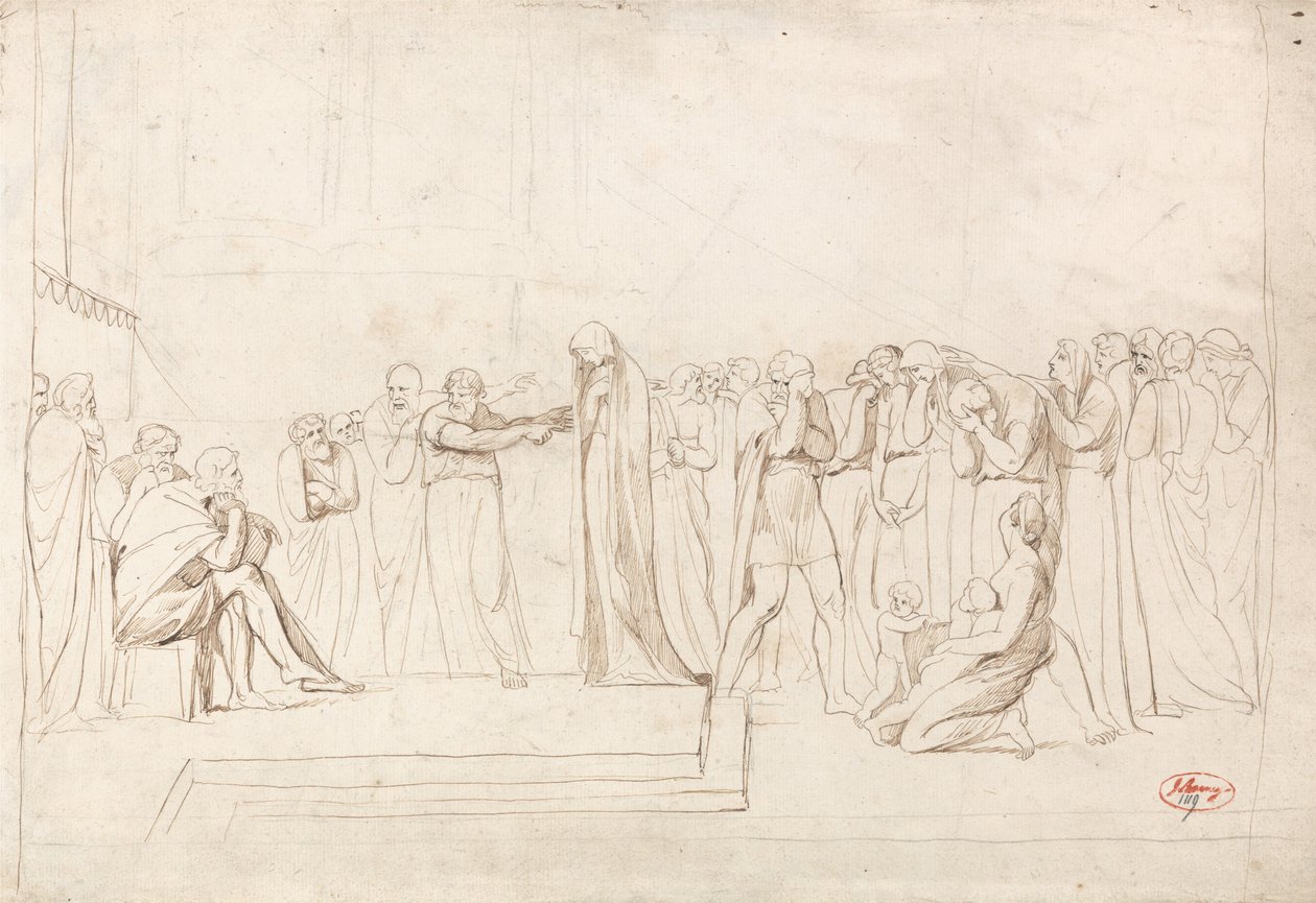 De beschuldiging van Susanna door de oudsten door George Romney