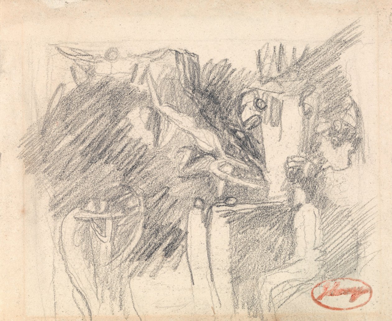 De verzoeking van Christus door George Romney