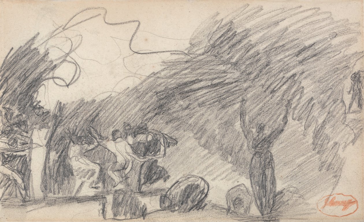 De grot van de heksen door George Romney