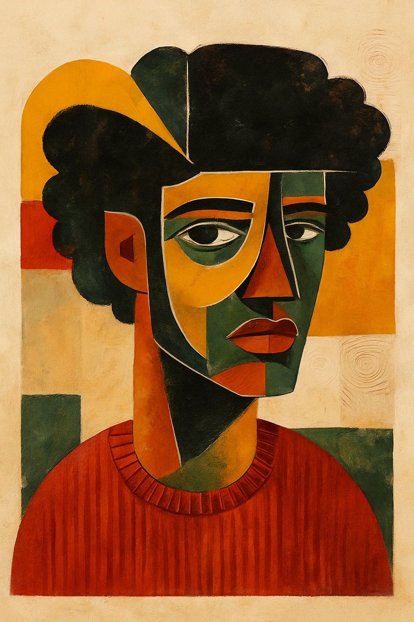 Samen wakker, 2025 (acryl op doek) door George Rosaly