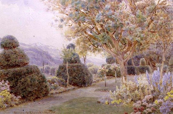 Chateau de la Cour, Rhonevallei door George Samuel Elgood