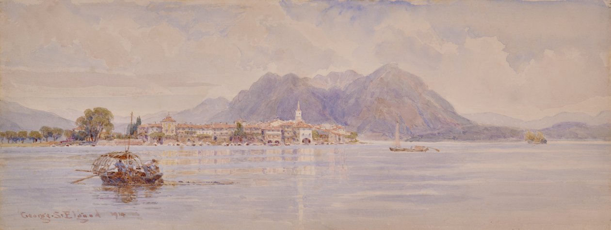 Isola dei Pescatori, Lago Maggiore door George Samuel Elgood