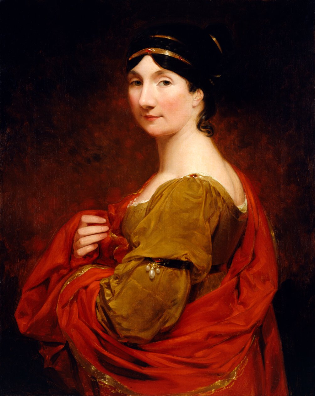Portret van Frederica, Gravin van Mansfield door George Saunders