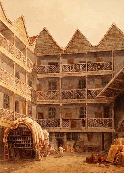 Bull and Mouth Inn door George Shepherd