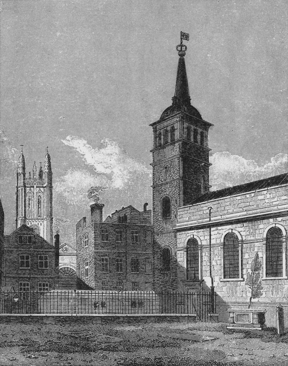St. Peterskerk, Cornhill, City of London, 1811 1911 door George Sidney Shepherd