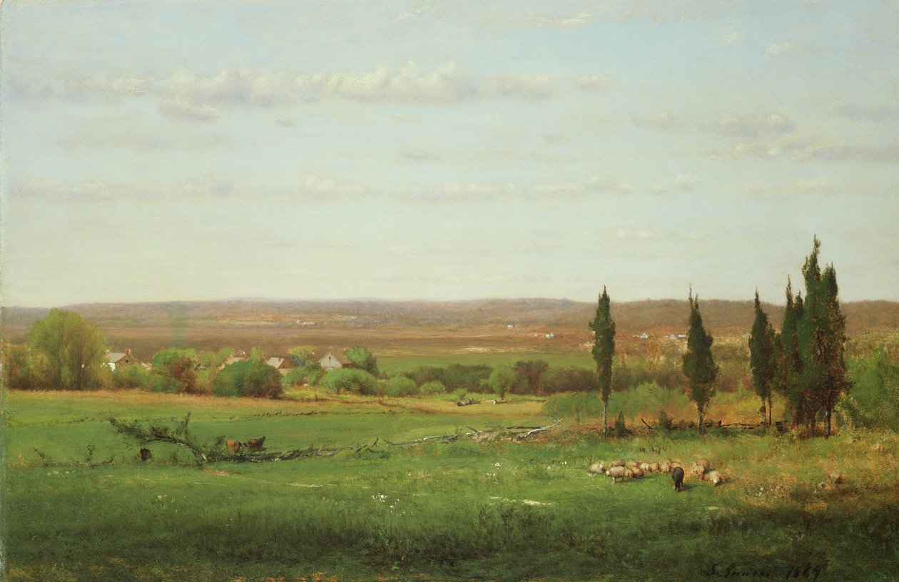 Bij Eagleswood, 1869 door George Snr. Inness