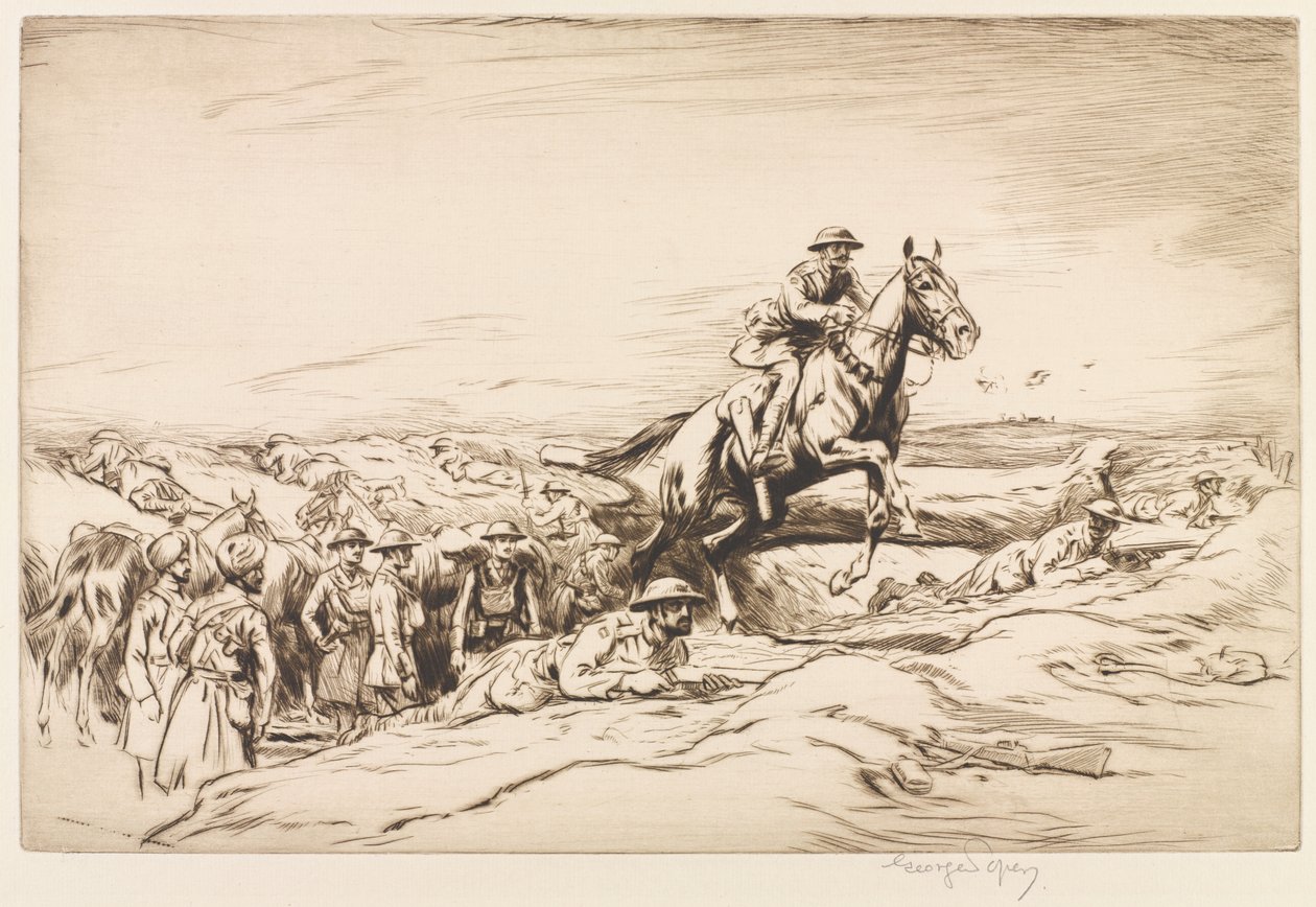 2e Lancers bij Epehy 1 december 1917 door George Soper