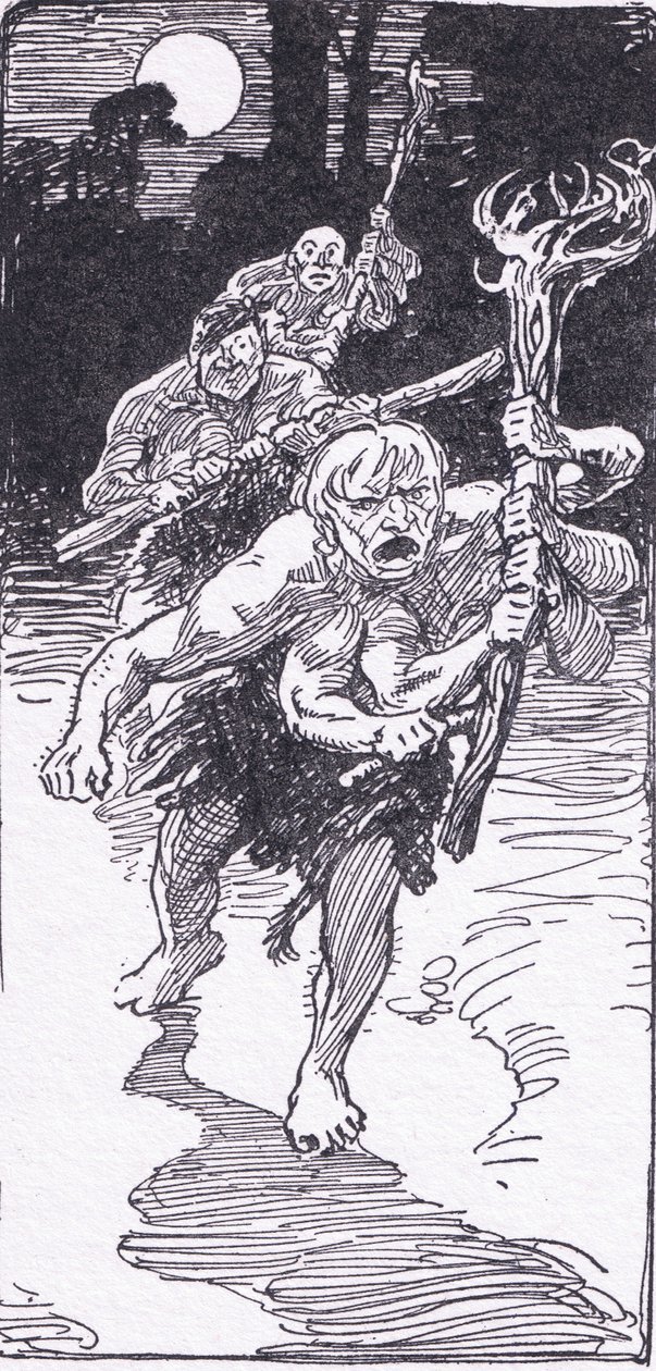 Terwijl ze sliepen, kwamen de verschrikkelijke mannen, uit The Heroes gepubliceerd door George Allen en Unwin 1929 door George Soper