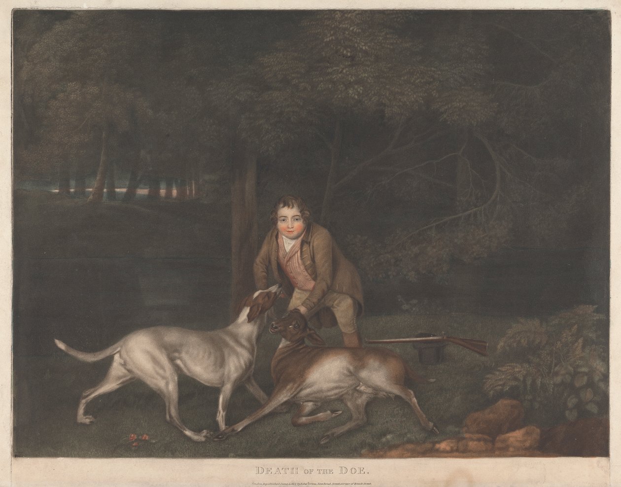 Dood van de hinde door George Stubbs