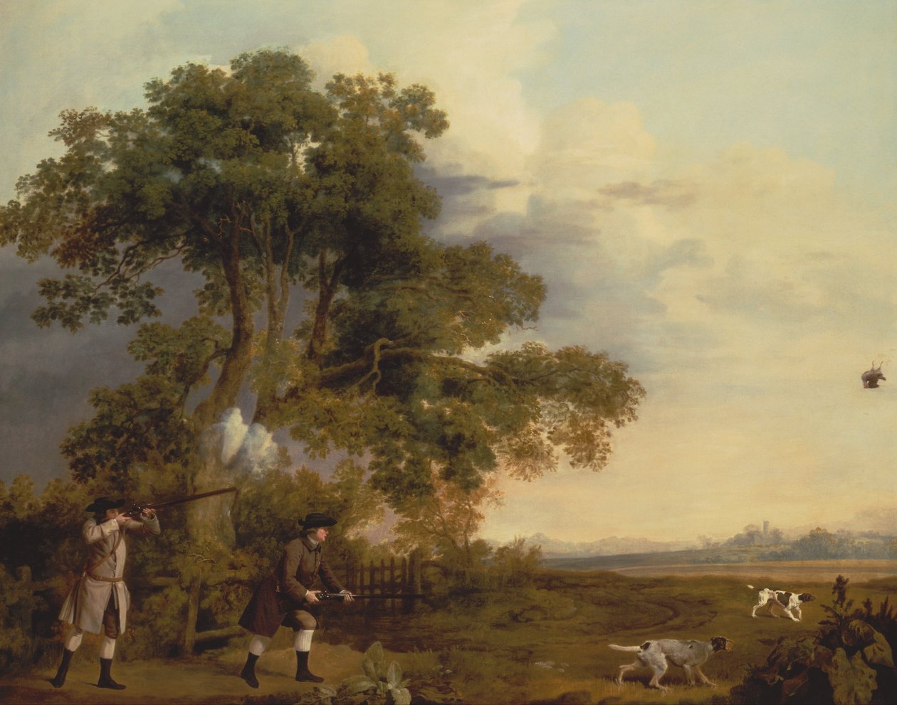 Twee heren schieten door George Stubbs