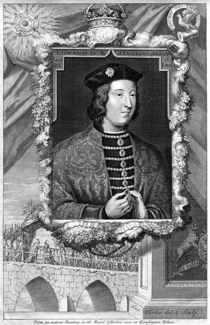 Koning Edward IV van Engeland door George Vertue