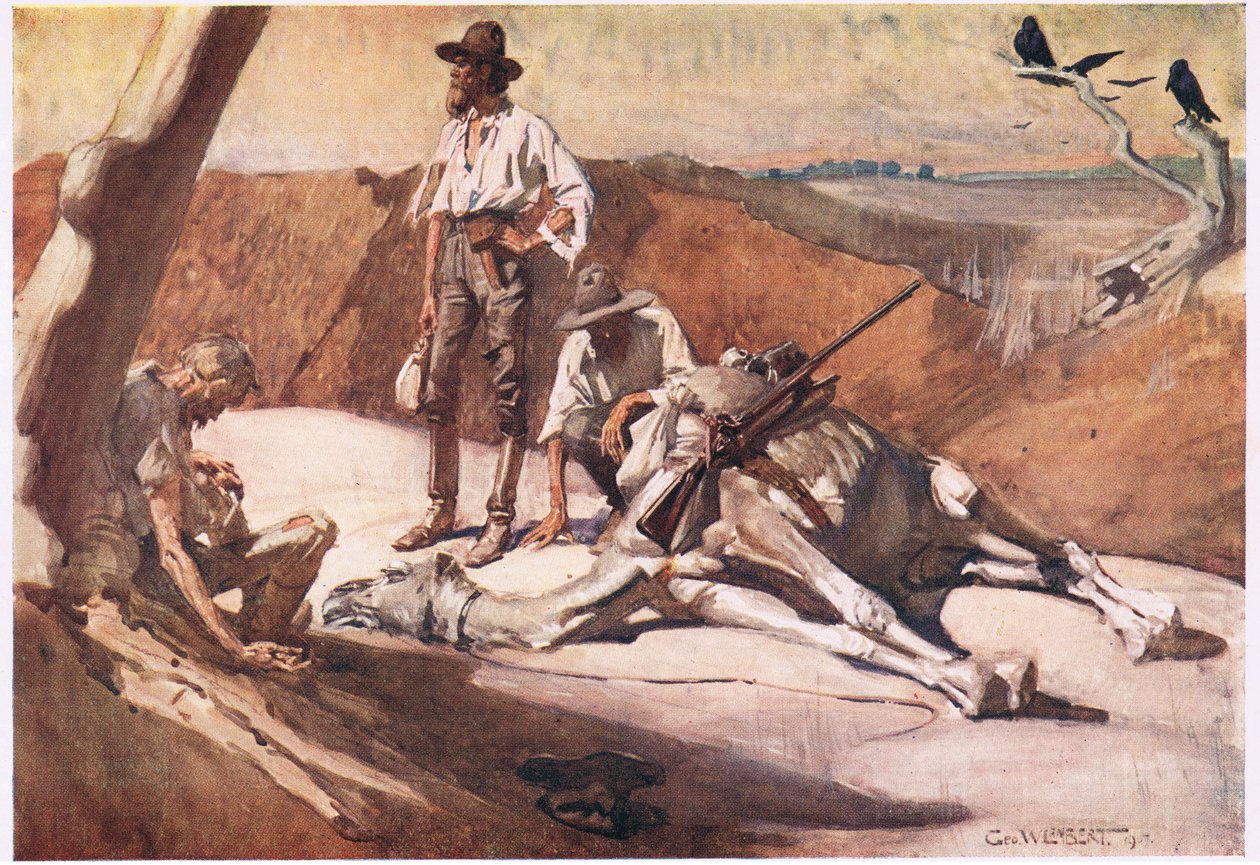 Op weg naar Mount Hopeless door George Washington Lambert