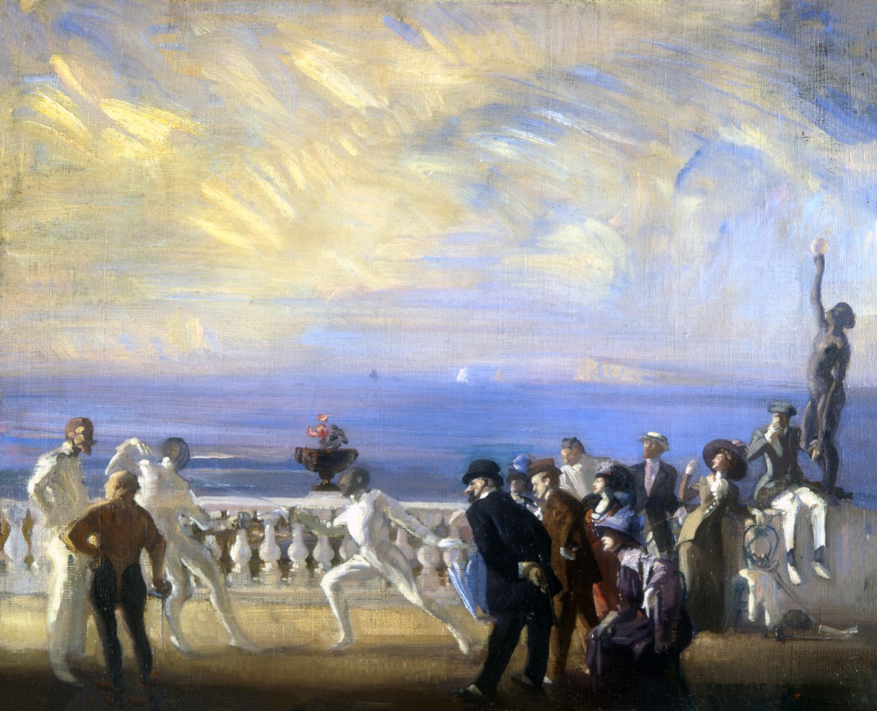 De schermwedstrijd door George Washington Lambert