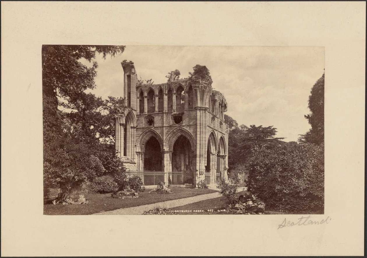 Abdij van Dryburgh door George Washington Wilson