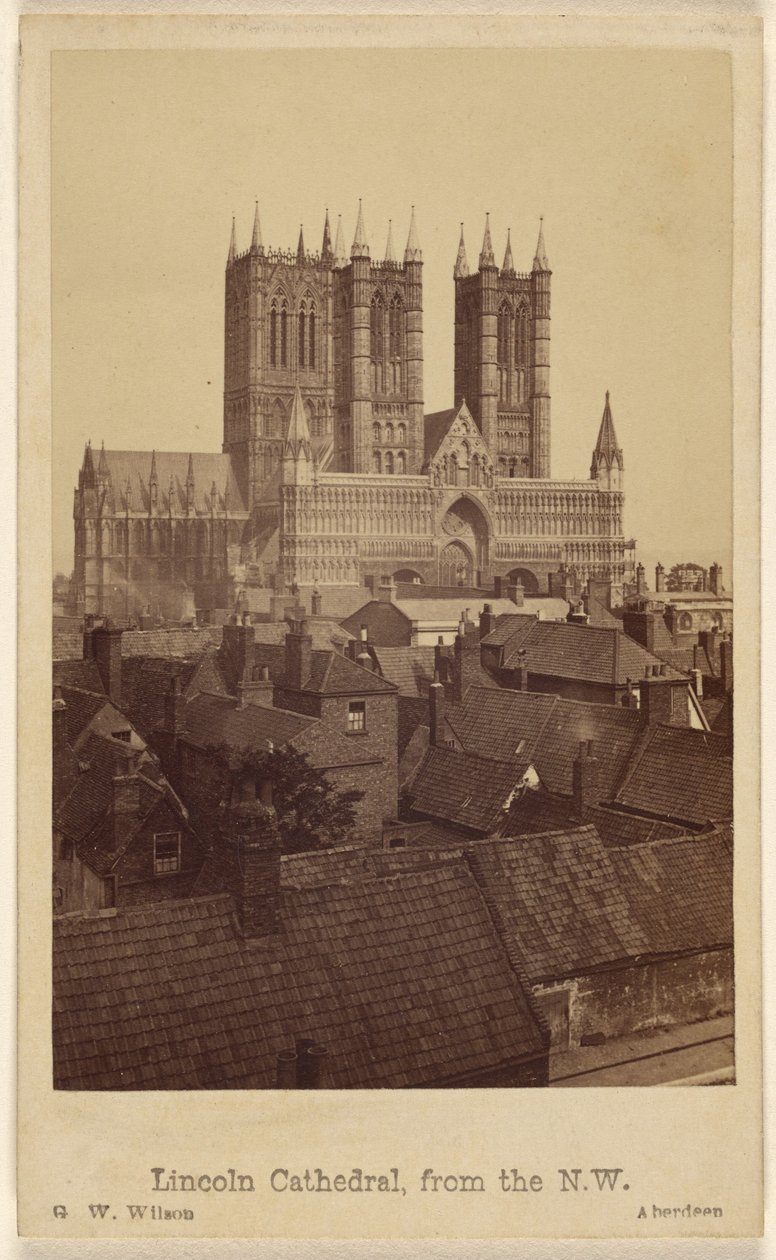 Kathedraal van Lincoln, vanuit het noordwesten door George Washington Wilson
