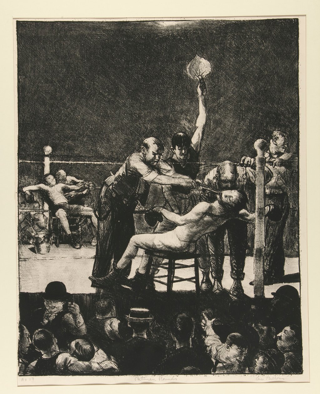 Tussen rondes nr. 1 door George Wesley Bellows