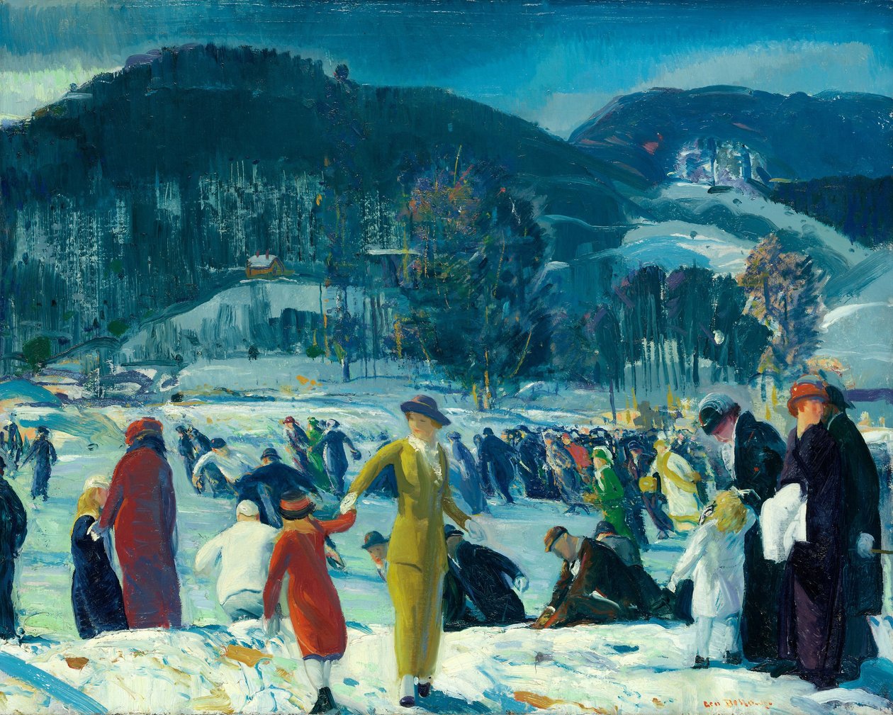 Liefde voor de winter, 1914 door George Wesley Bellows
