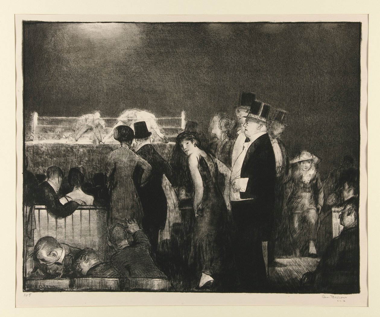 Voorbereidingen voor het grote gevecht, nr. 8 door George Wesley Bellows