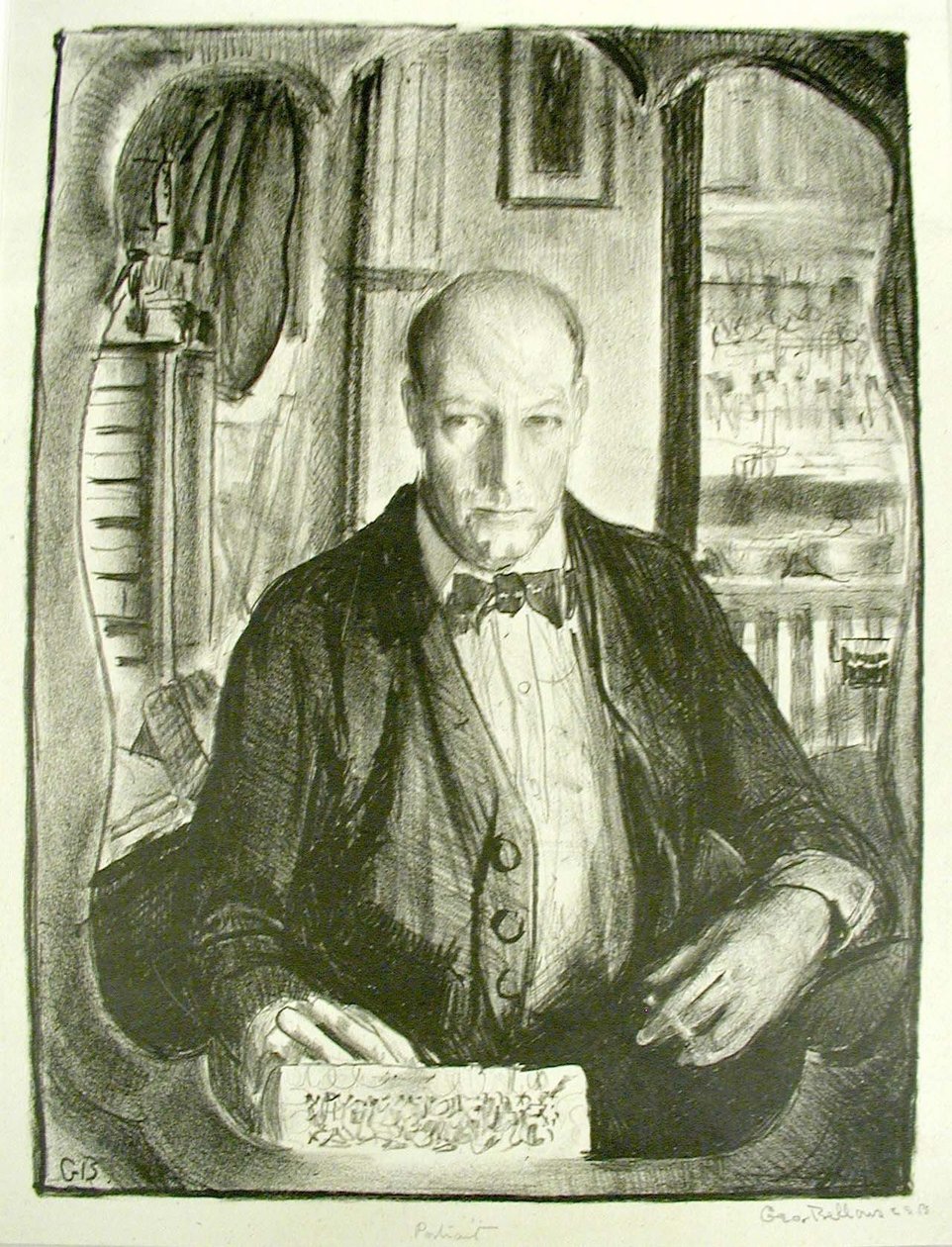 Zelfportret door George Wesley Bellows
