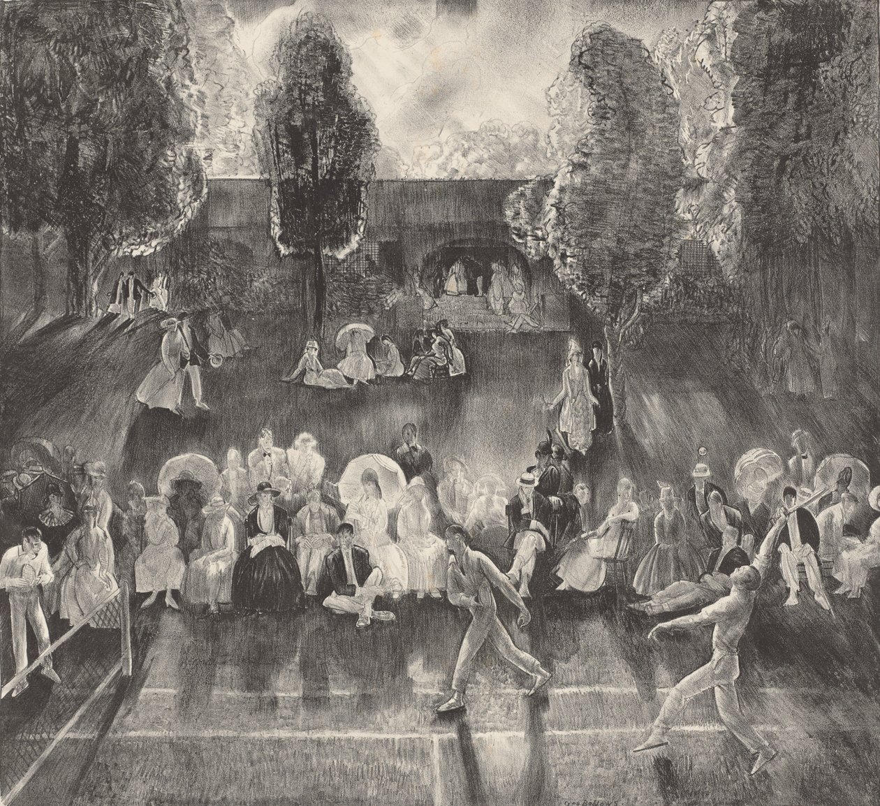 Tennis door George Wesley Bellows