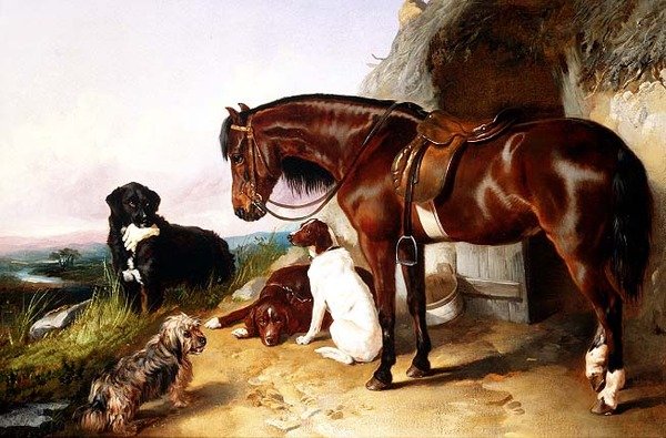 Portretten van favorieten door George Wiliam Horlor
