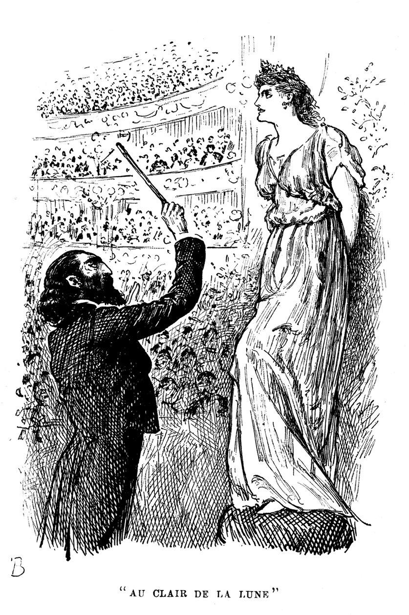Au Clair de la Lune: de kracht van hypnose, 1894 door George du Maurier